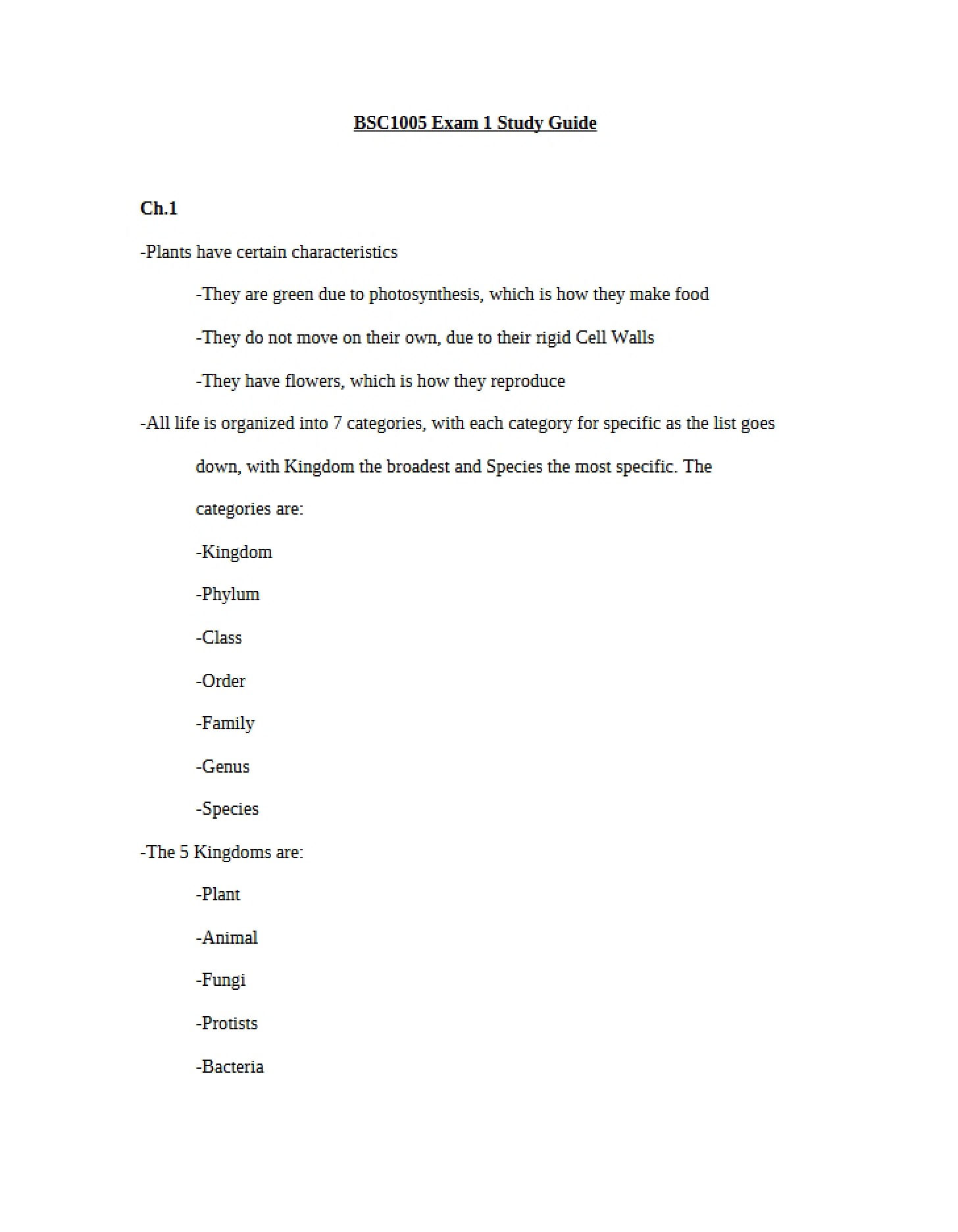 Knowledge Review for Assessment One