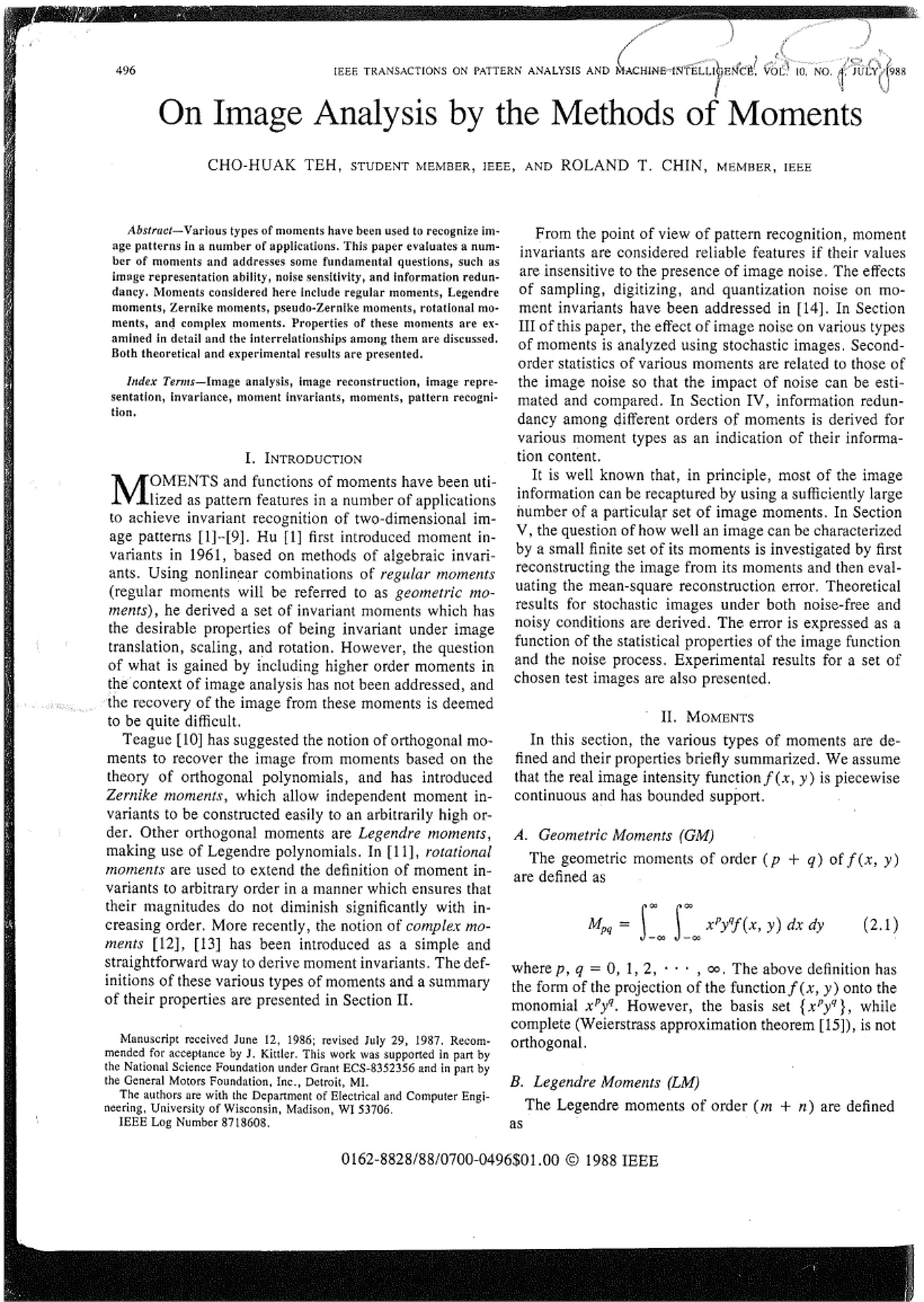 Analysis of Images