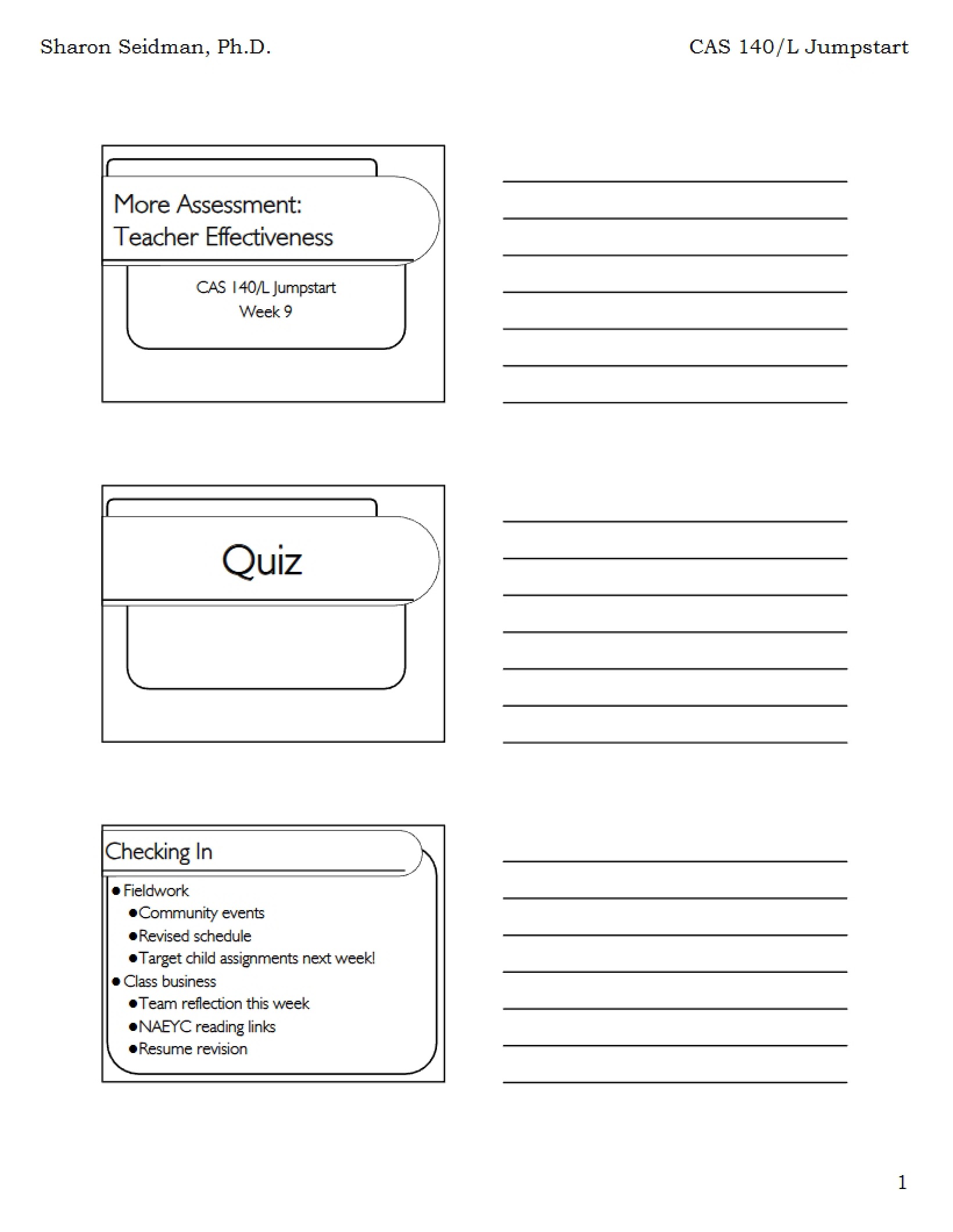 Teacher Effectiveness Assessment