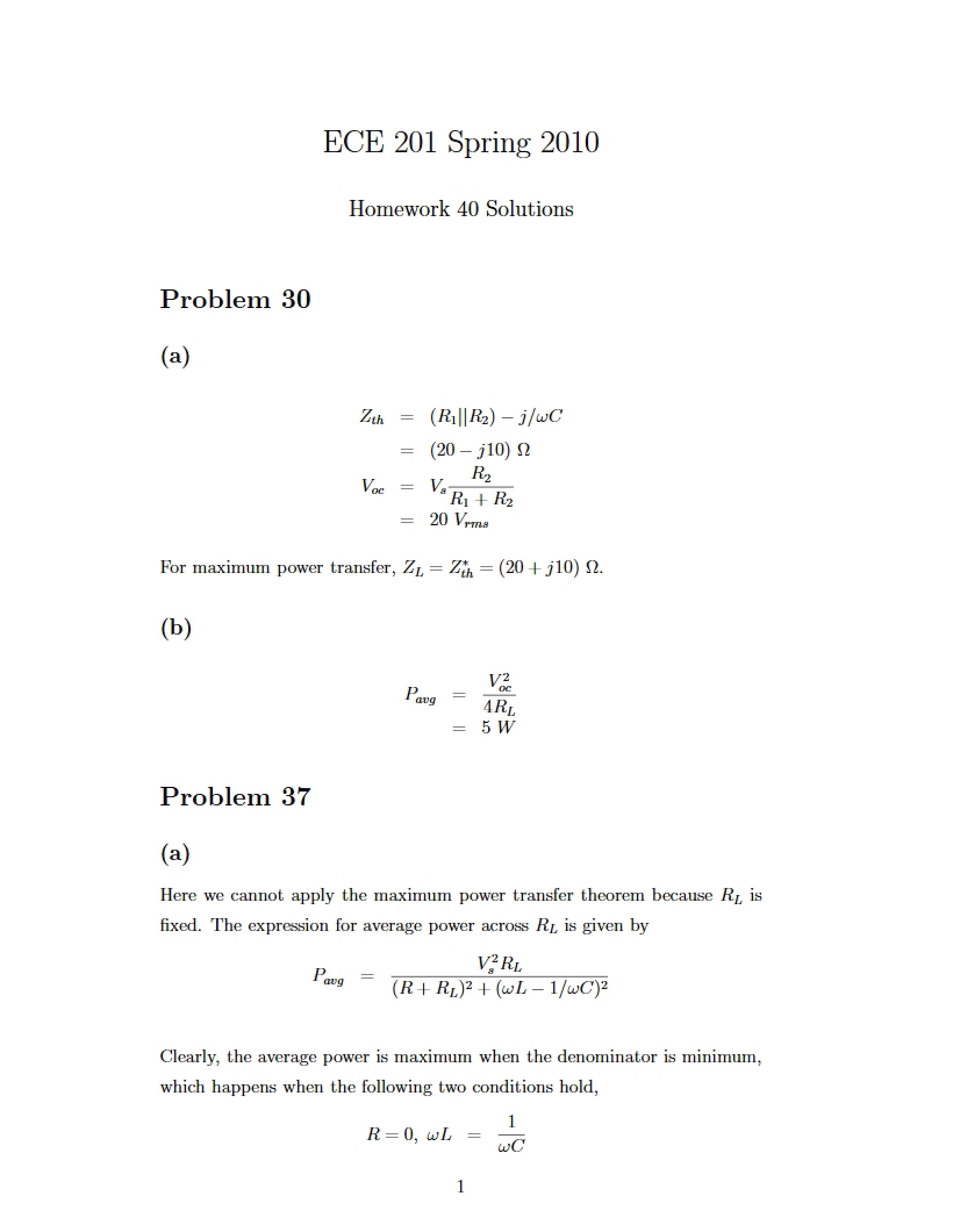 Homework 40 Answer Key