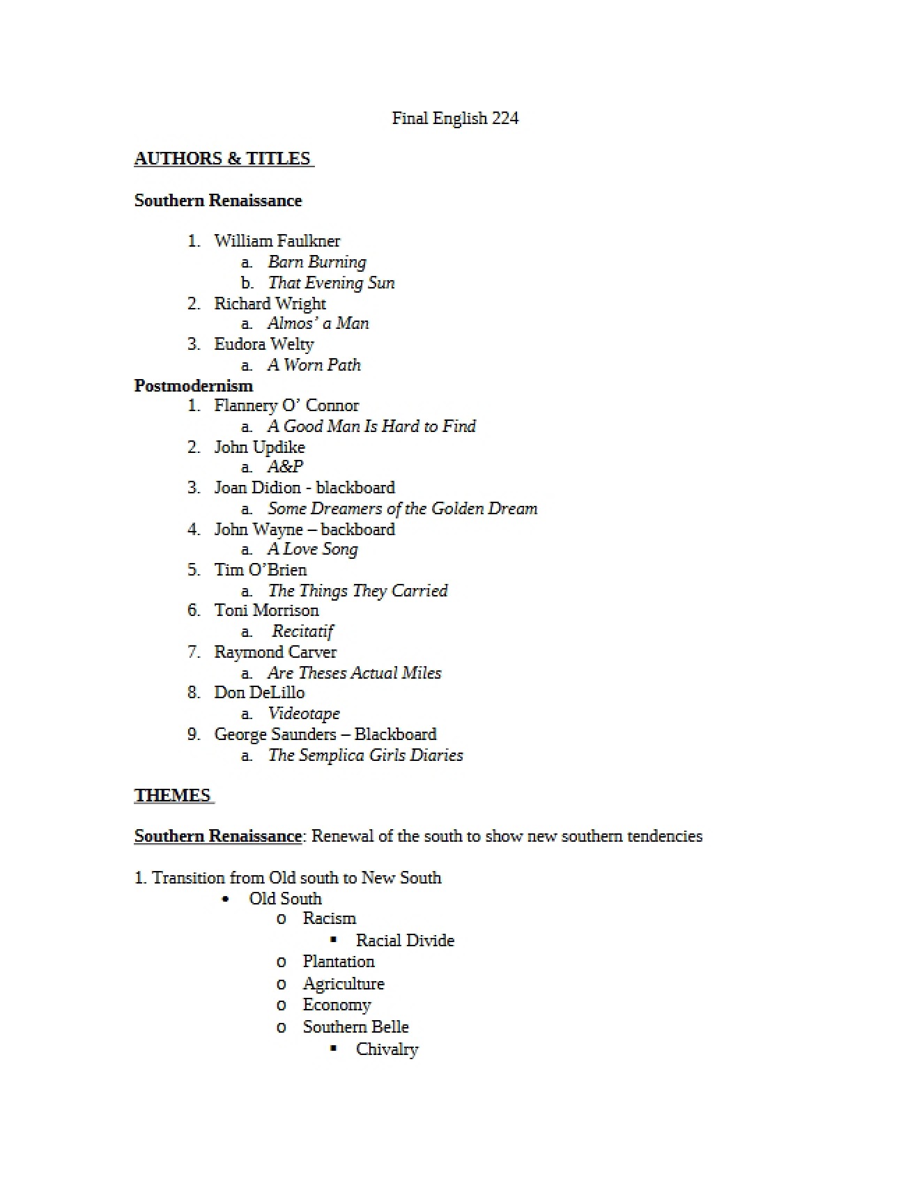 Southern Renaissance in American Literature