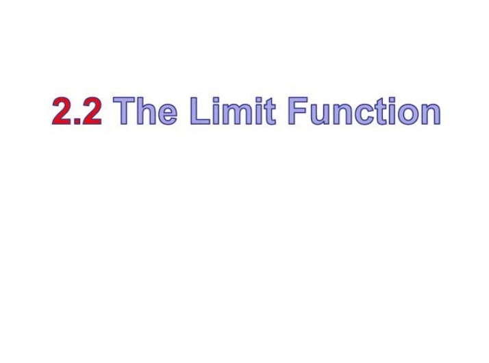 Limits - Definitions, Theorems, and Examples