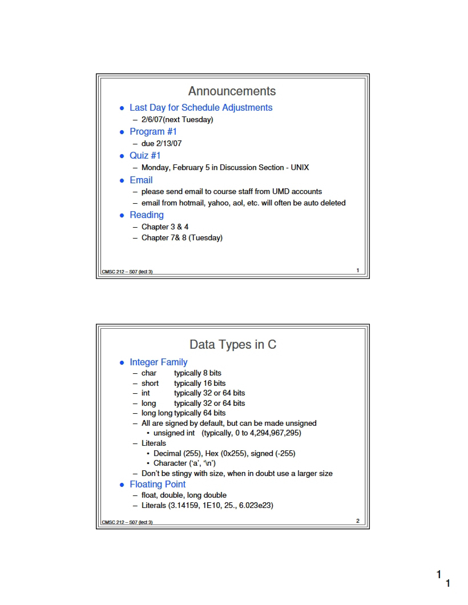 Course Lecture Slides