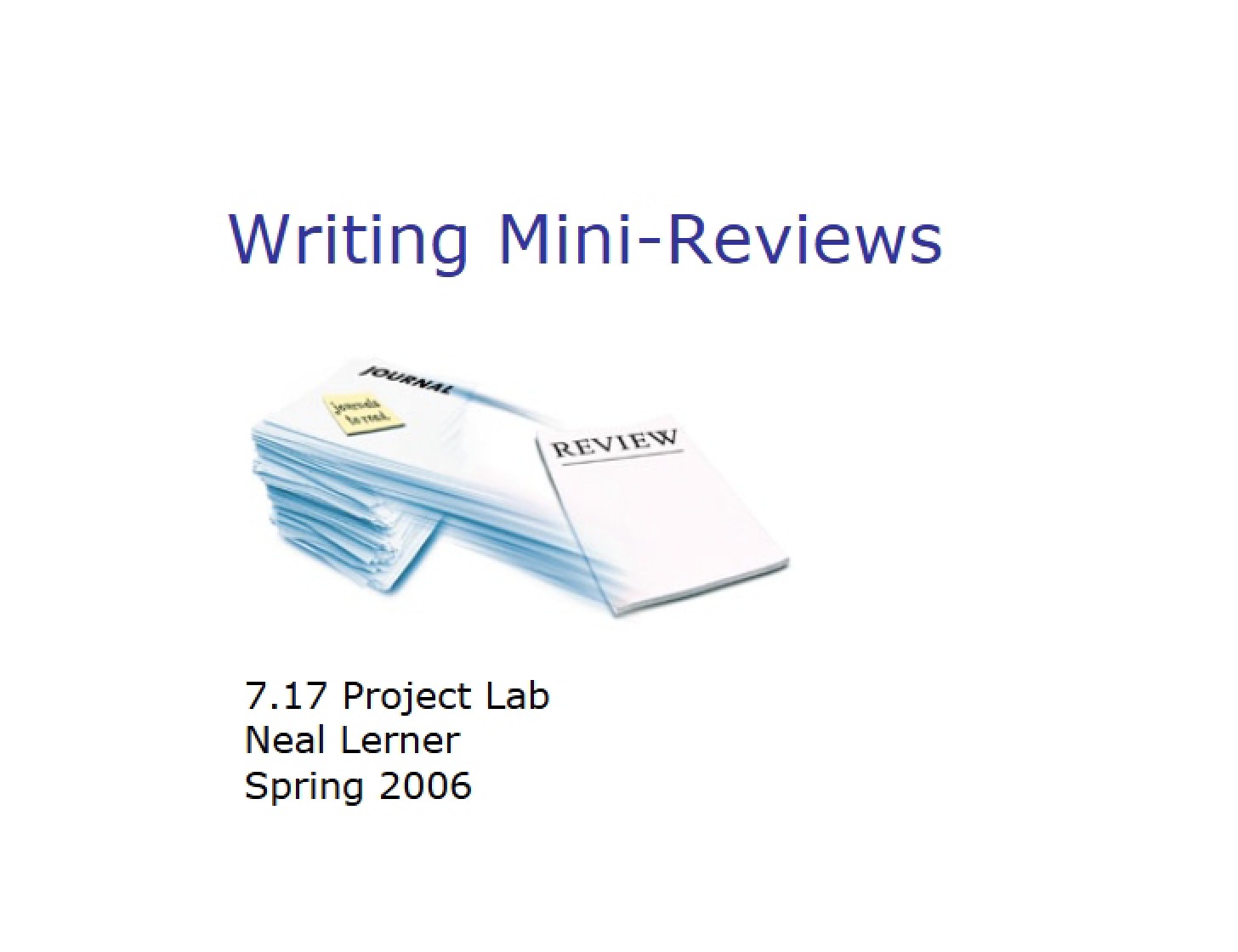 Course Review Guide