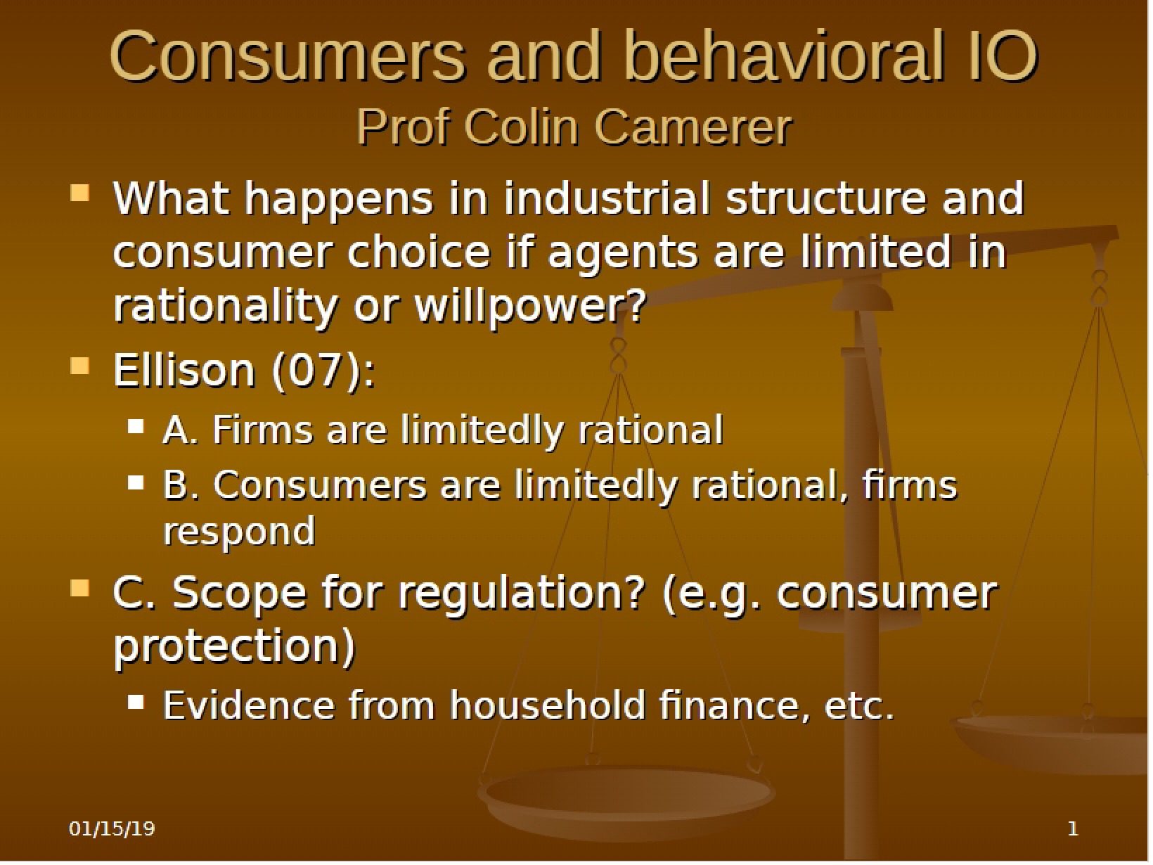 Behavioral IO and Consumers