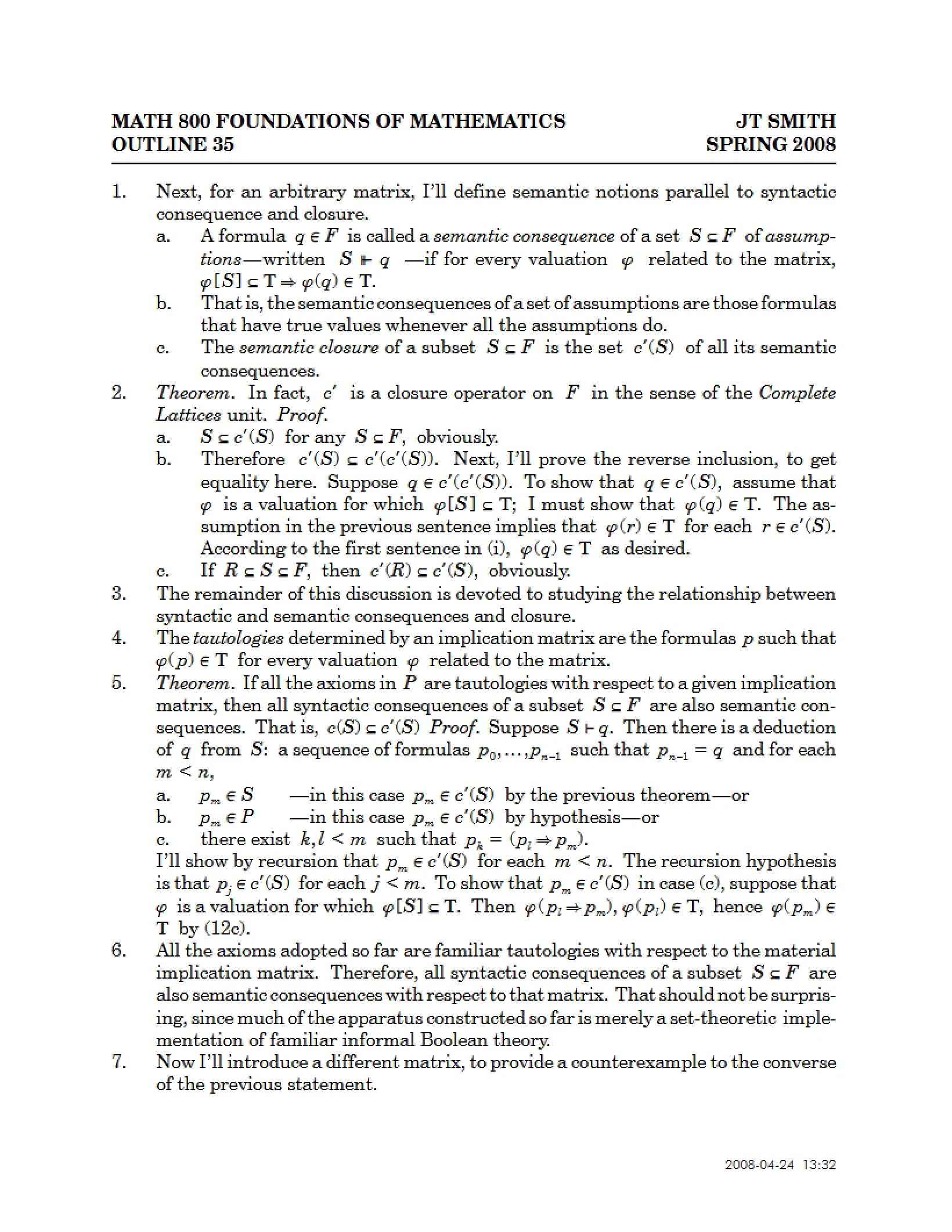 Foundations Outline 35