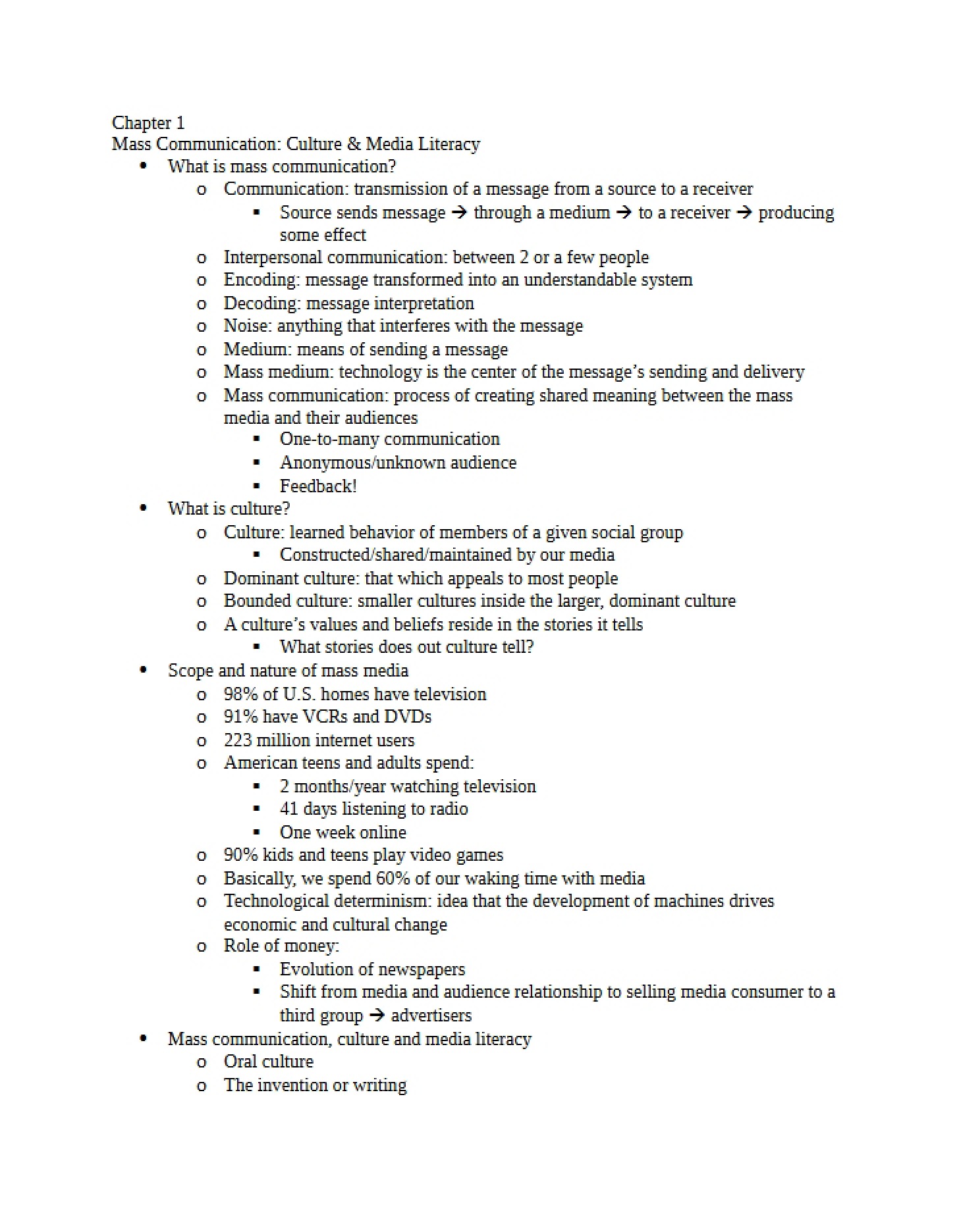 Examination One