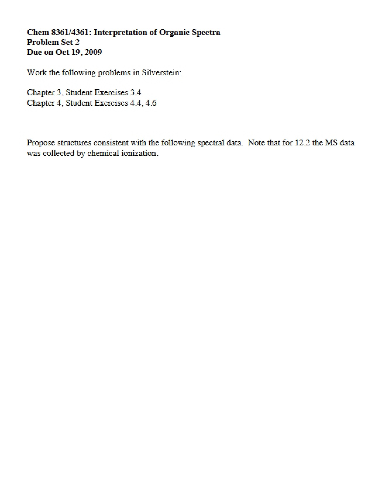 Problem Set C