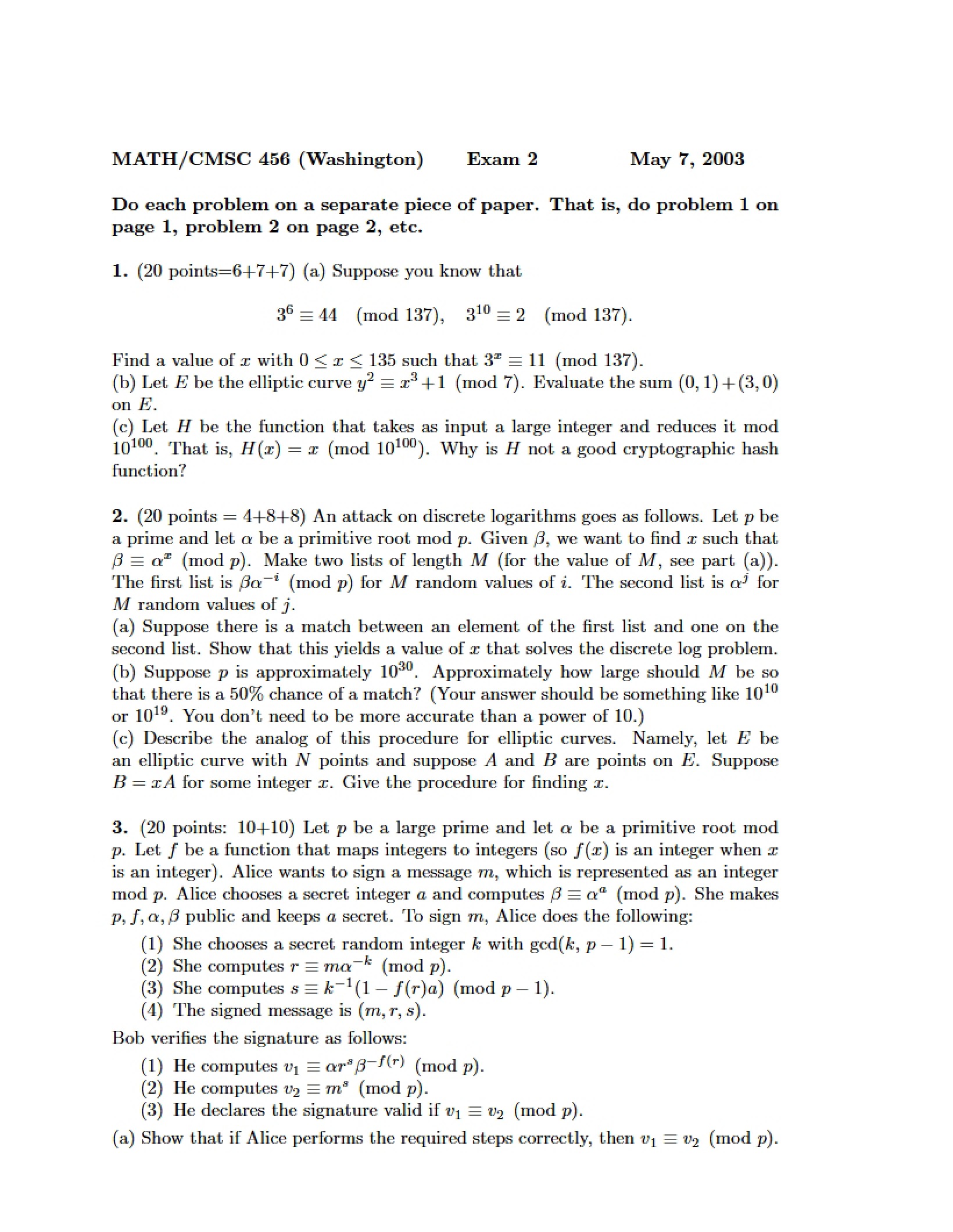 Sample C for Exam 2