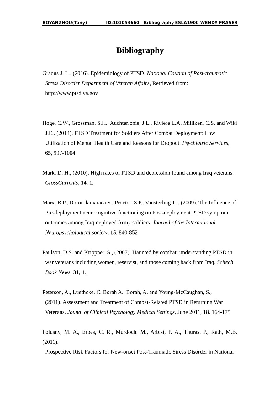 ESLA1900 Bibliography - Wendy Fraser