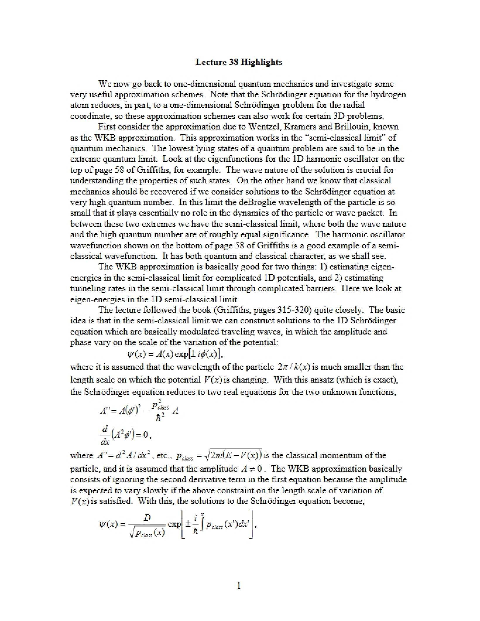 Lecture 38 Review