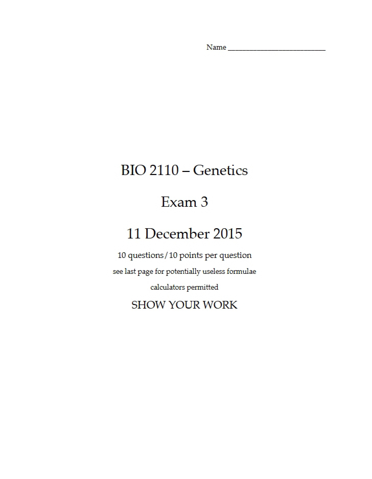 2015 Exam 3