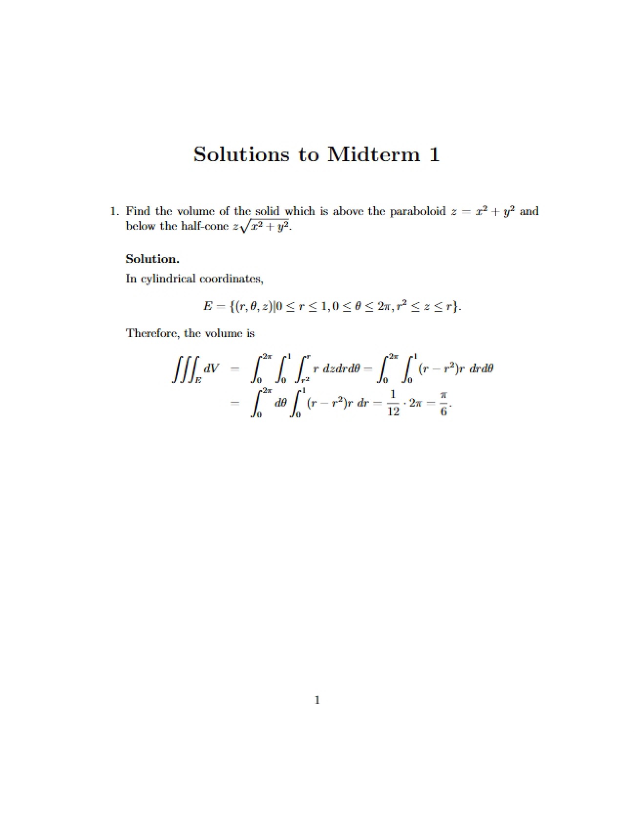 First Midterm Exam