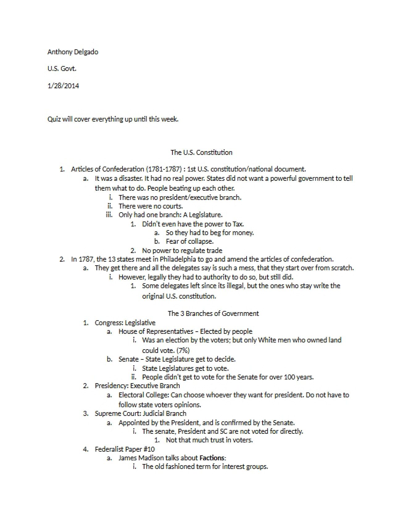 Lecture Four