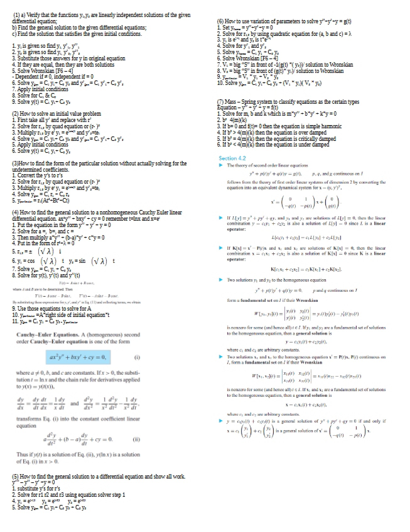 Sheet for Second Test