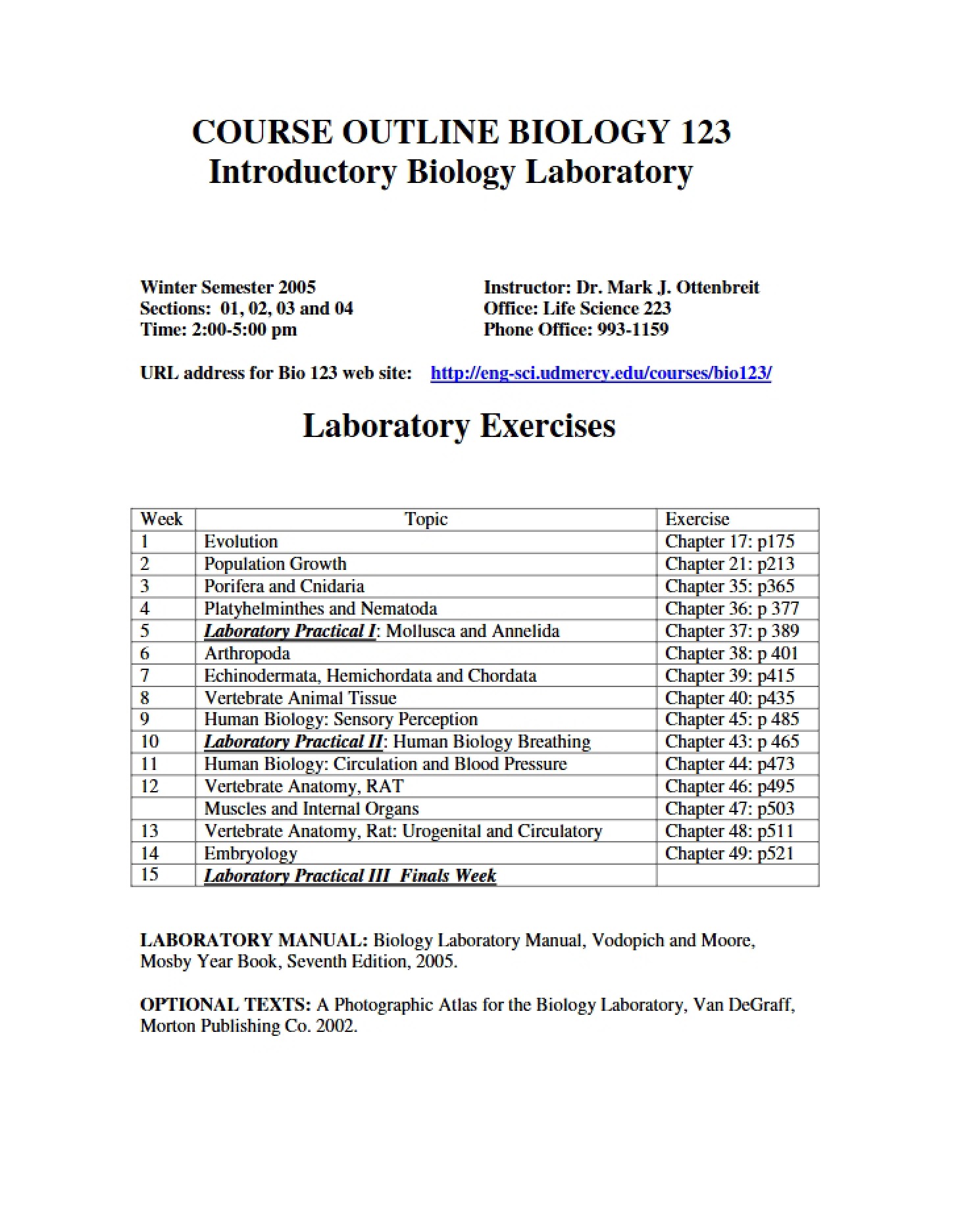 Course Outline