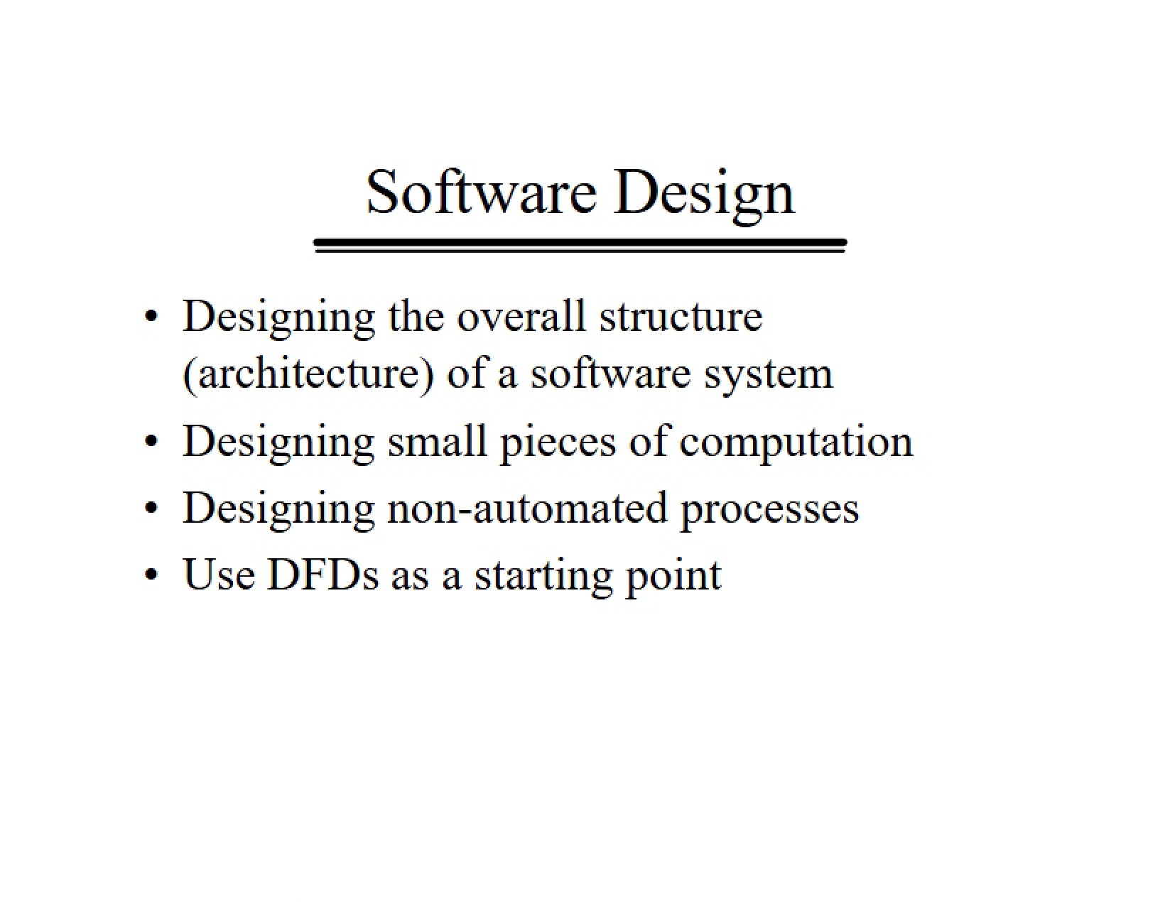 Designing Software