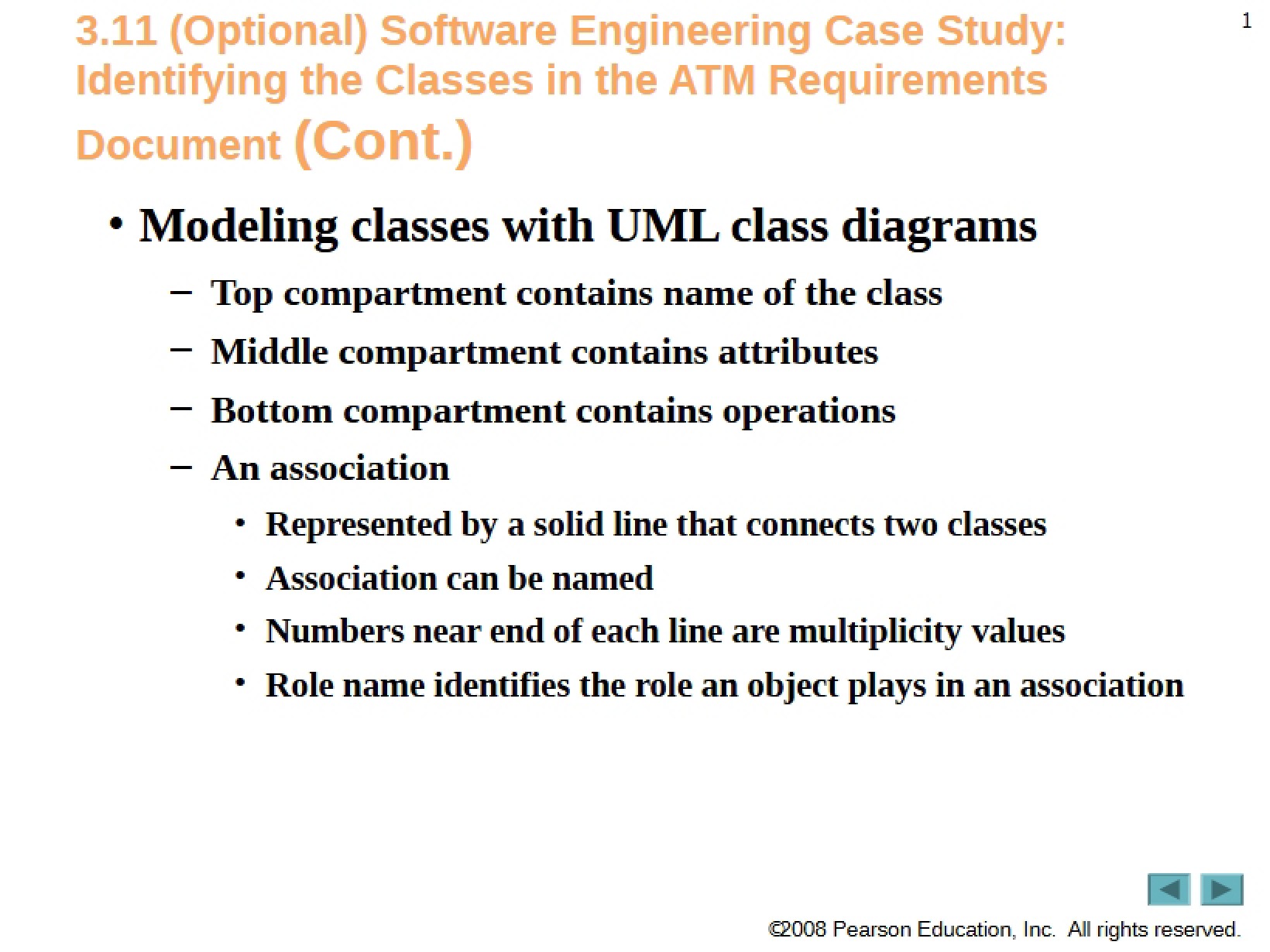 ATM Requirements Class Identification