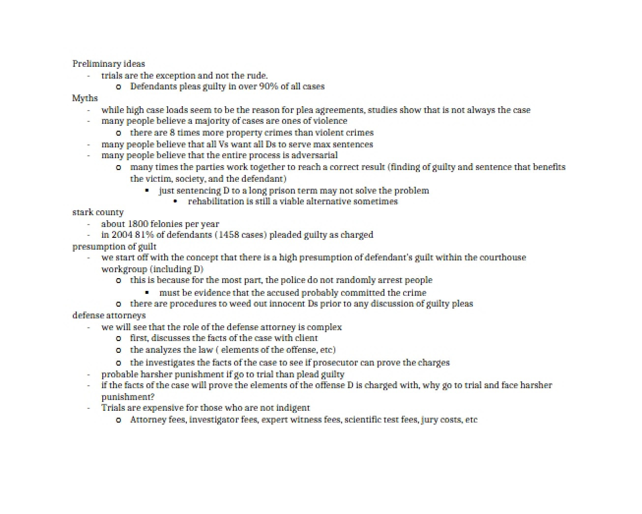 Initial Concepts