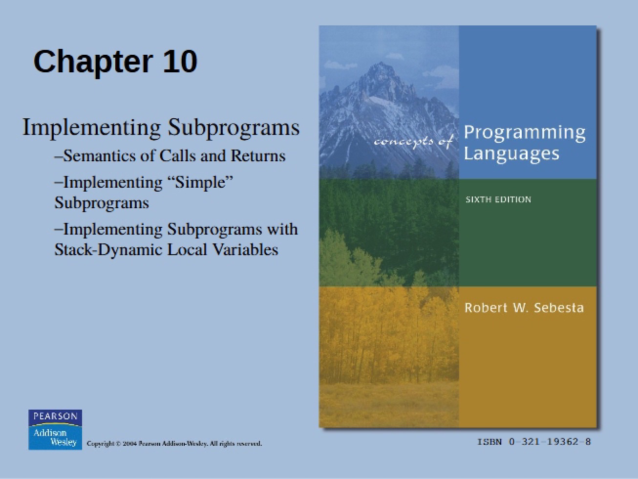 Overview of Chapter 7 in Programming Languages
