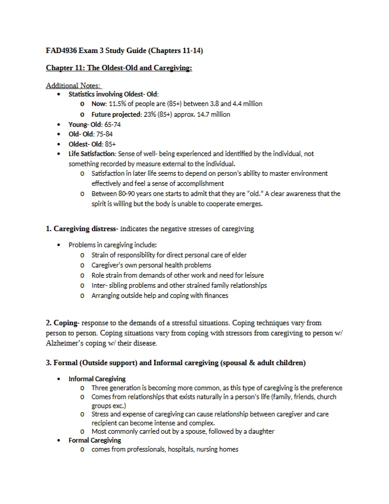 Preparation Guide for the Third Exam