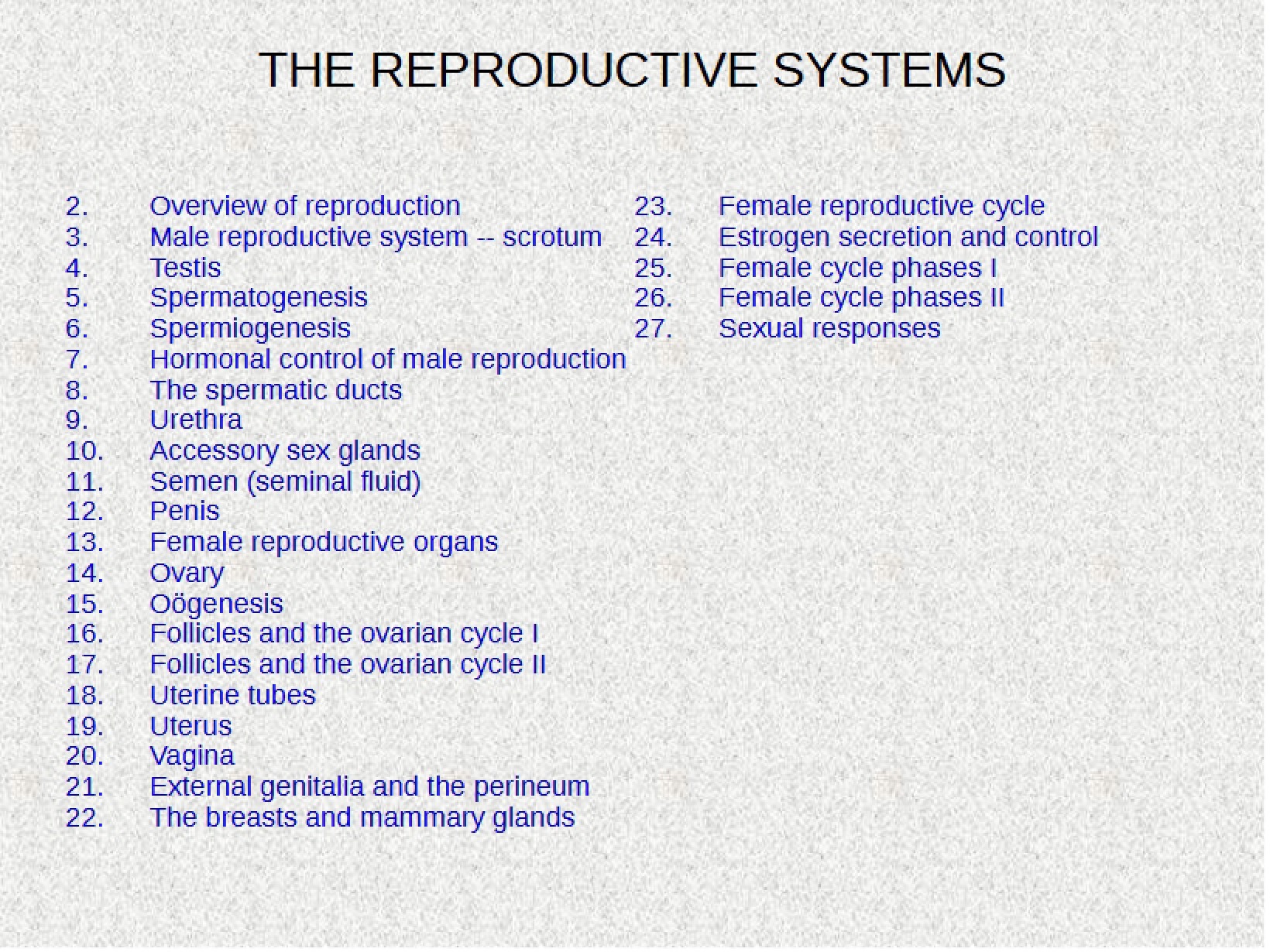 System of Reproduction