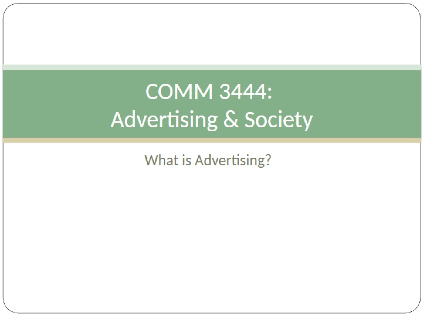 Advertising Concepts