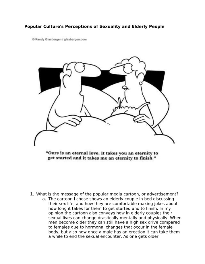 Perceptions of Sexuality and Aging - Exploring Changes