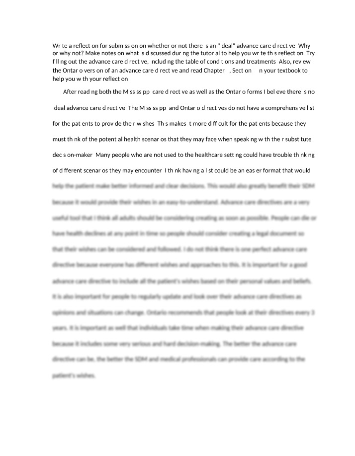 Reflection on Tutorial 6
