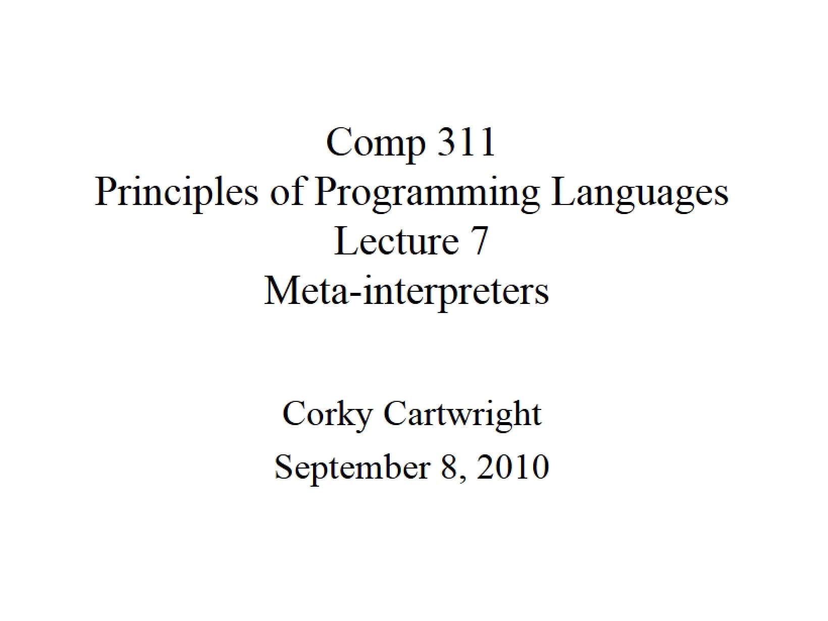 Programming Language Principles (2)