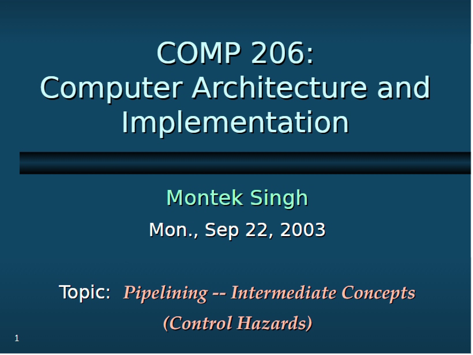 Concepts in Pipelining (Intermediate)