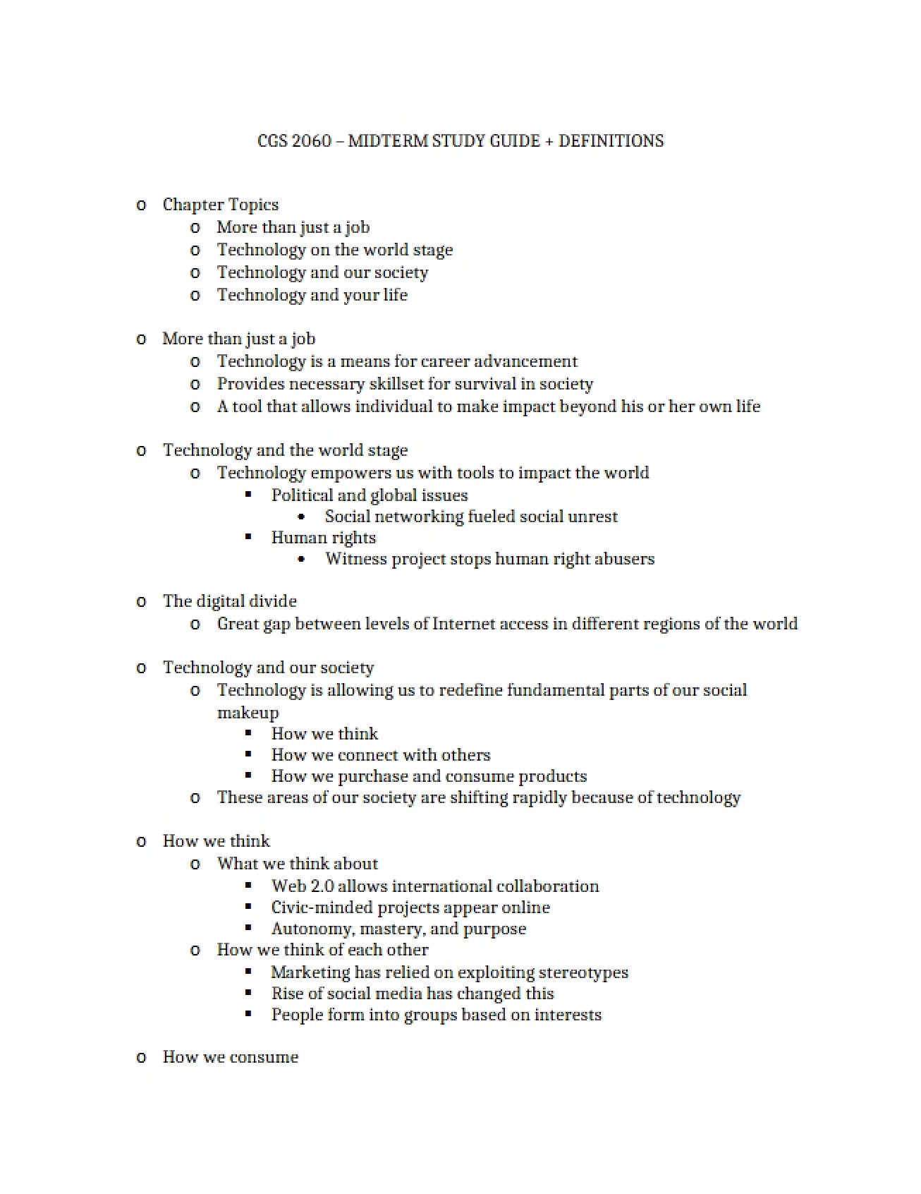 Computer Fluency Midterm