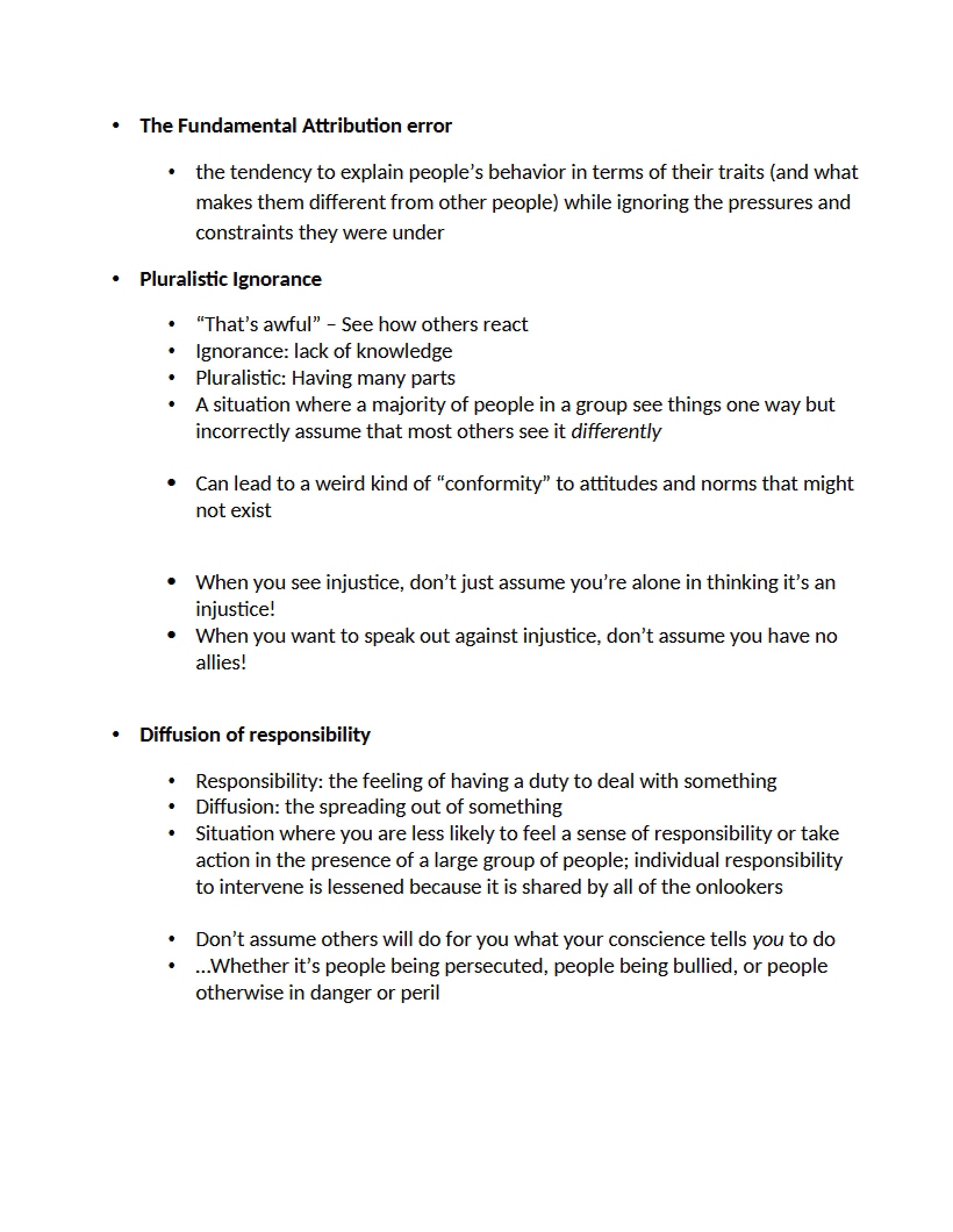 Selected Topics Notes