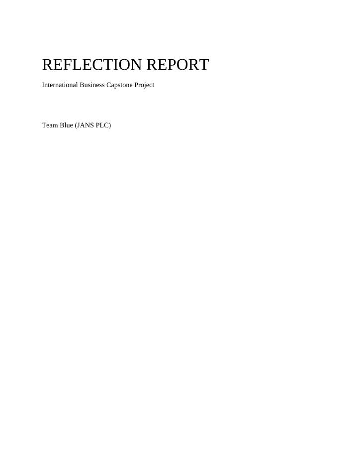 Capstone Report - CESIM