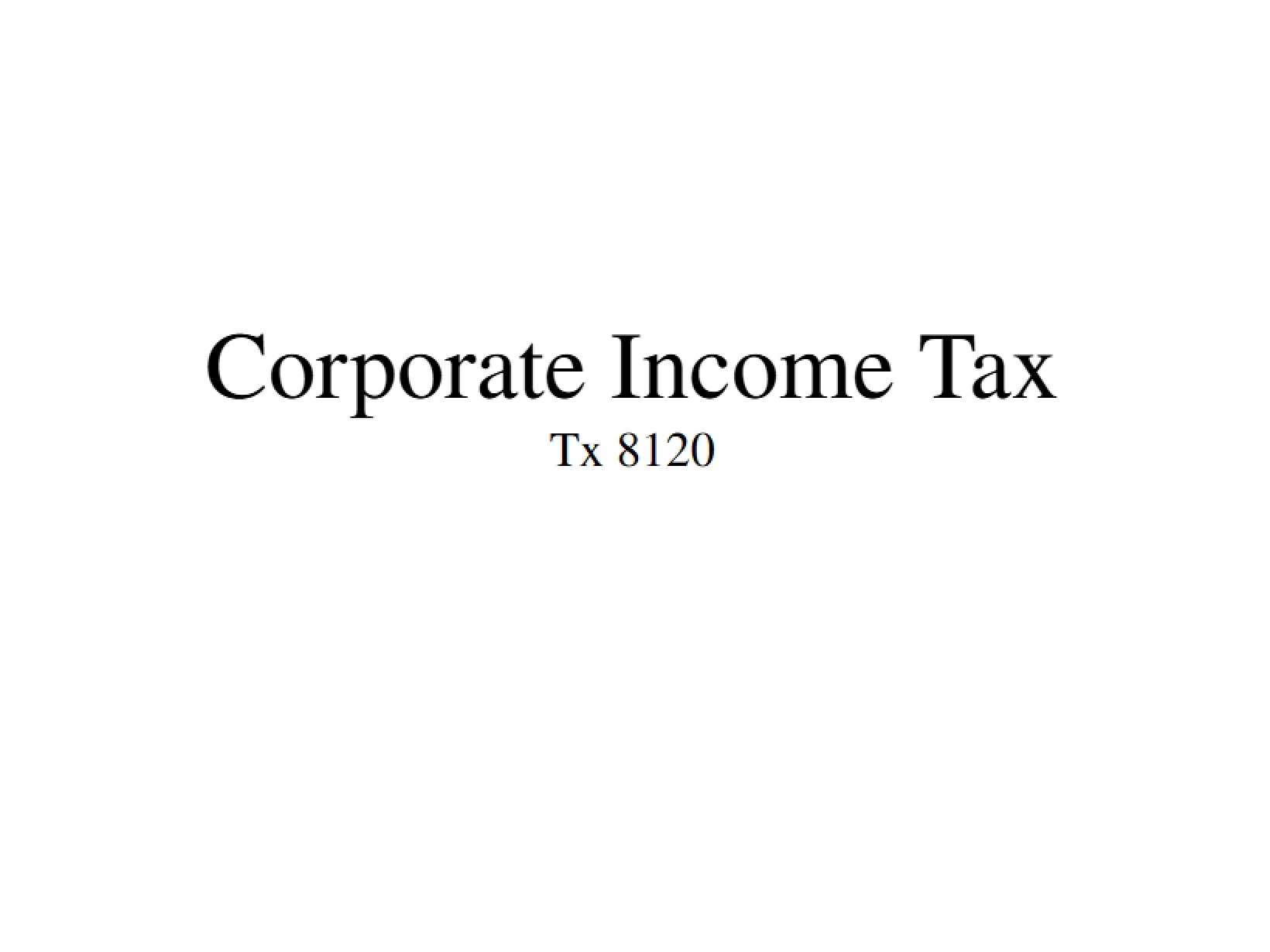 Student Guide to Income Tax
