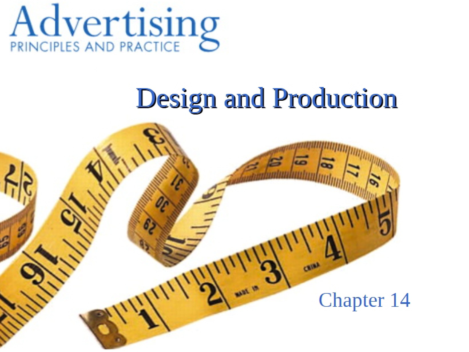 Production and Design - Chapter 14