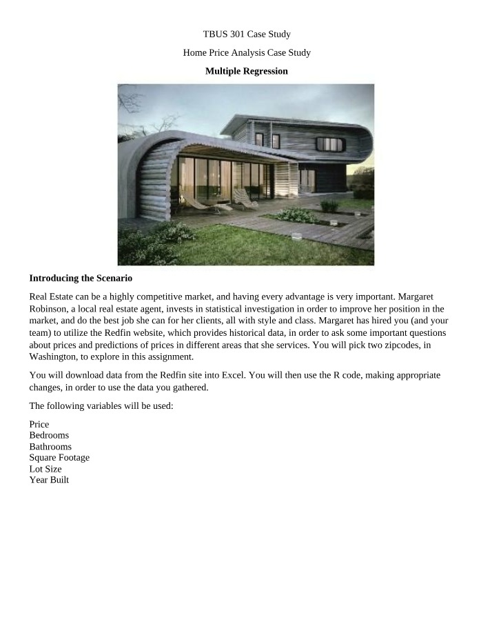 Case Study on Home Price Analysis