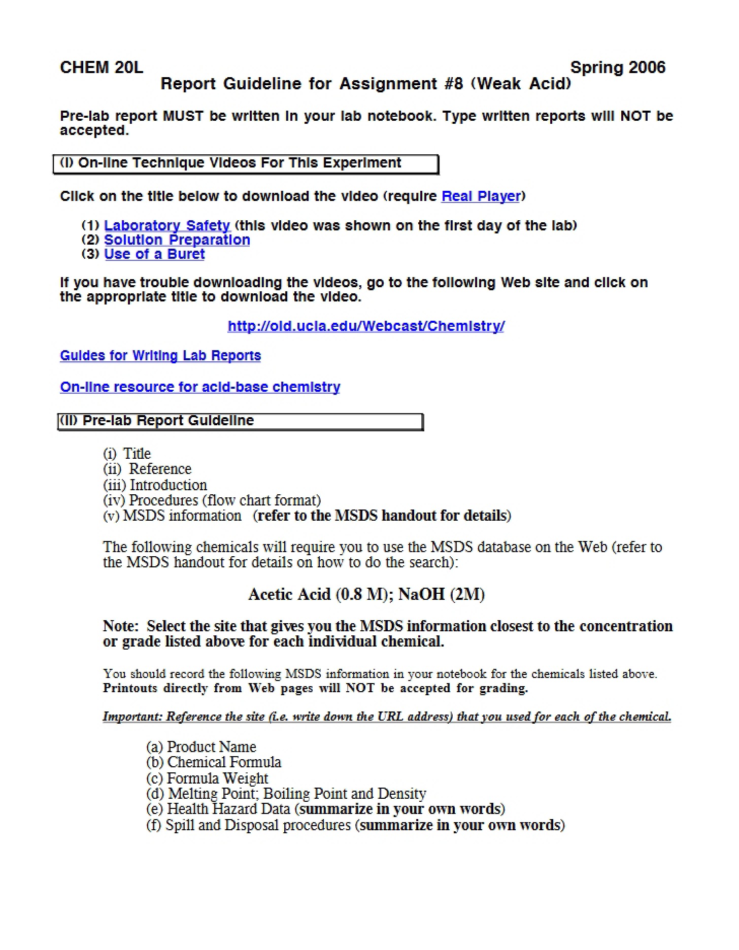 Lab Guidelines