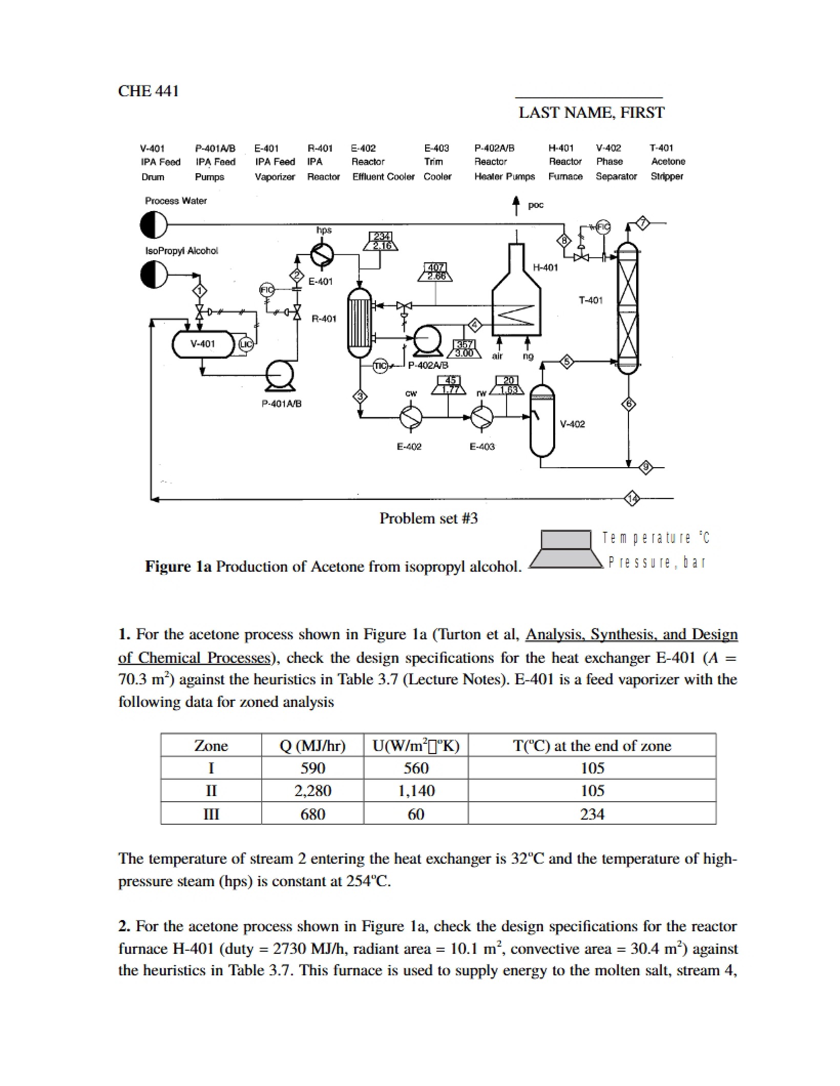 Chemical Processes Problem Set 3