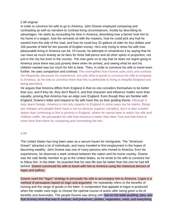 The Pleasures of Living in America - A Persuasive Letter