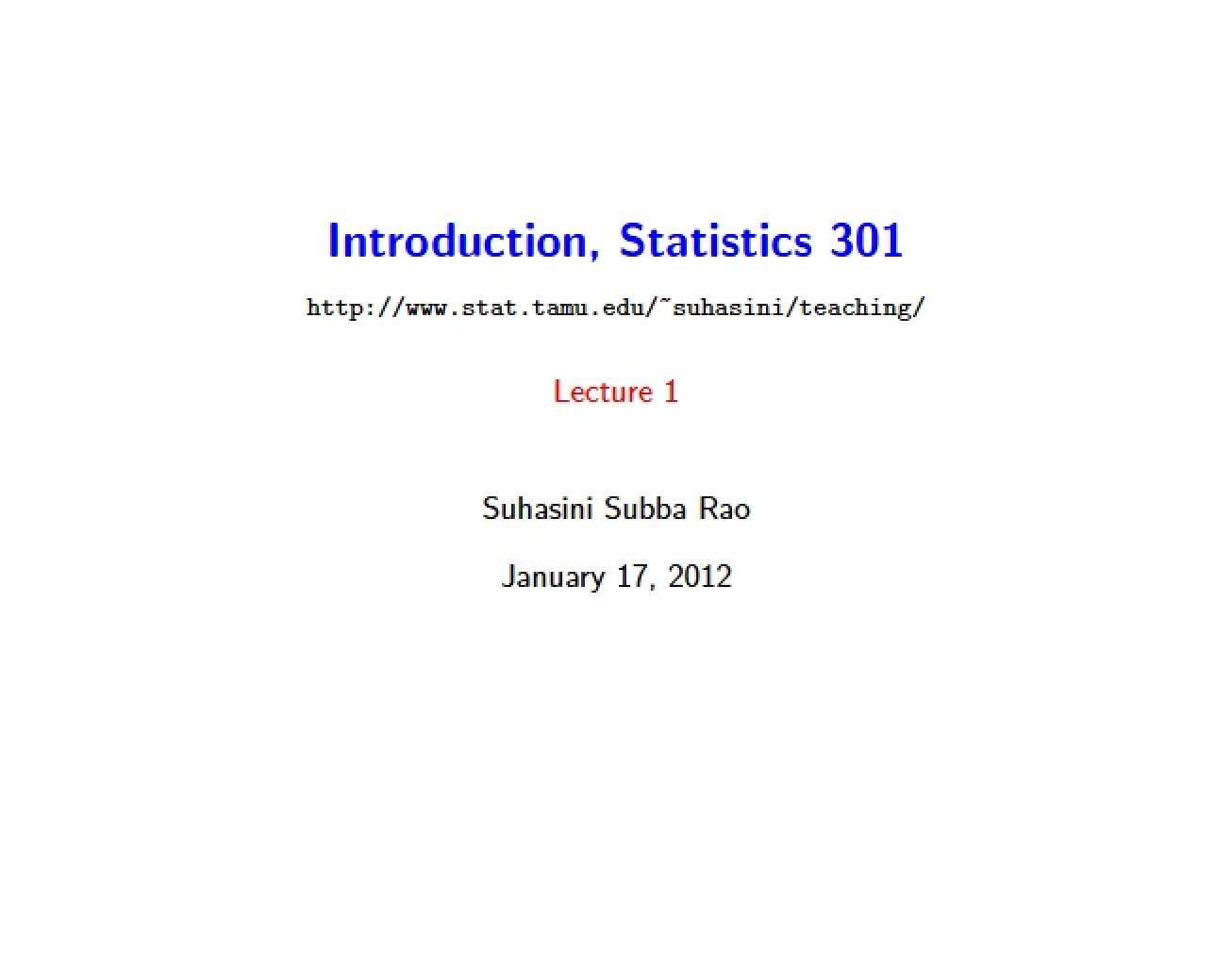 Introduction to Biometry