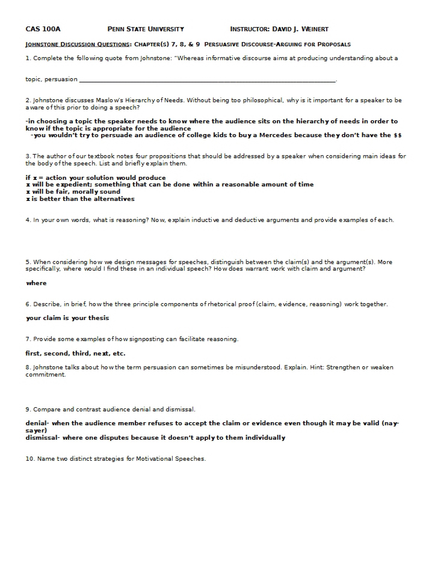 Mock Examination