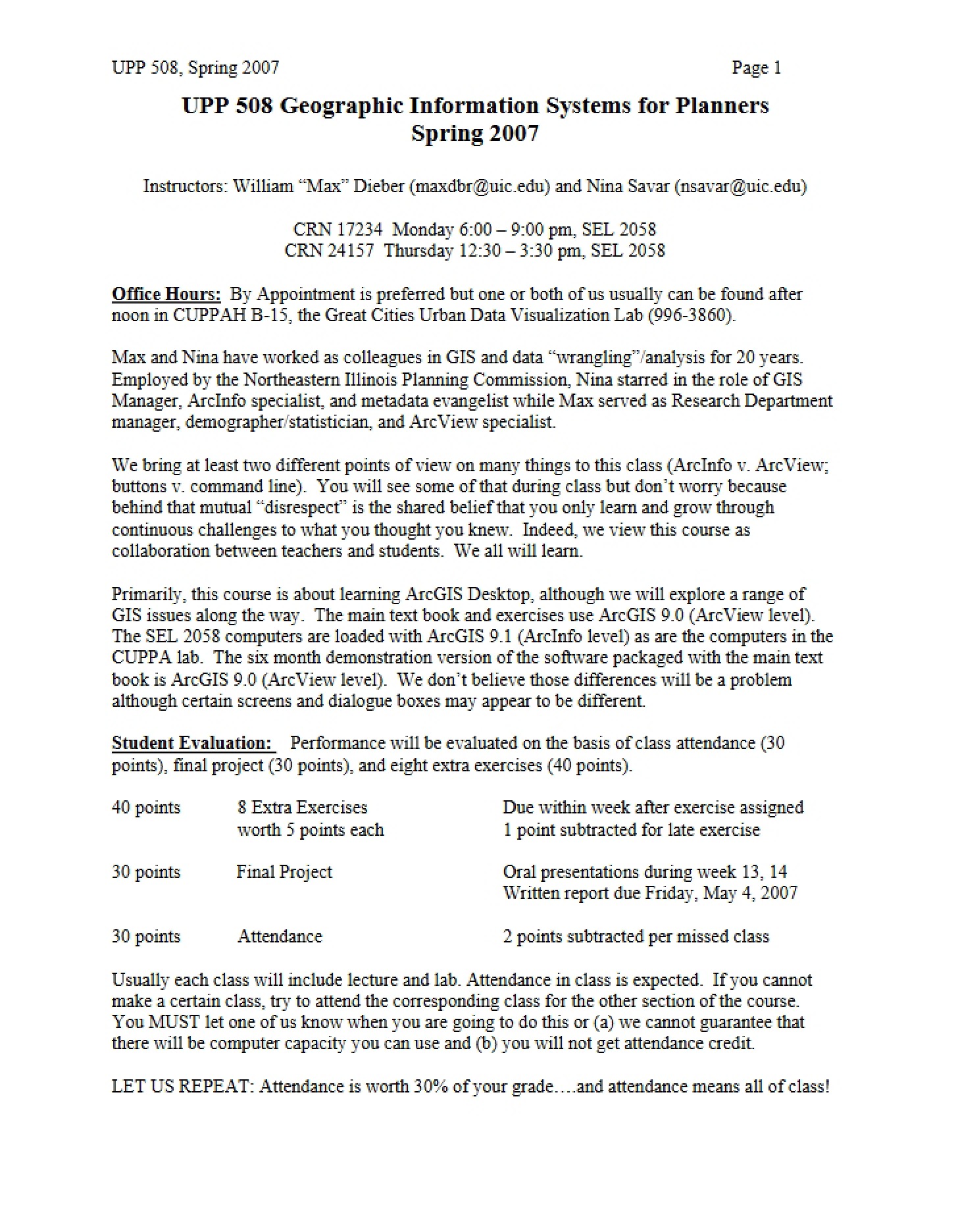 Academic Description