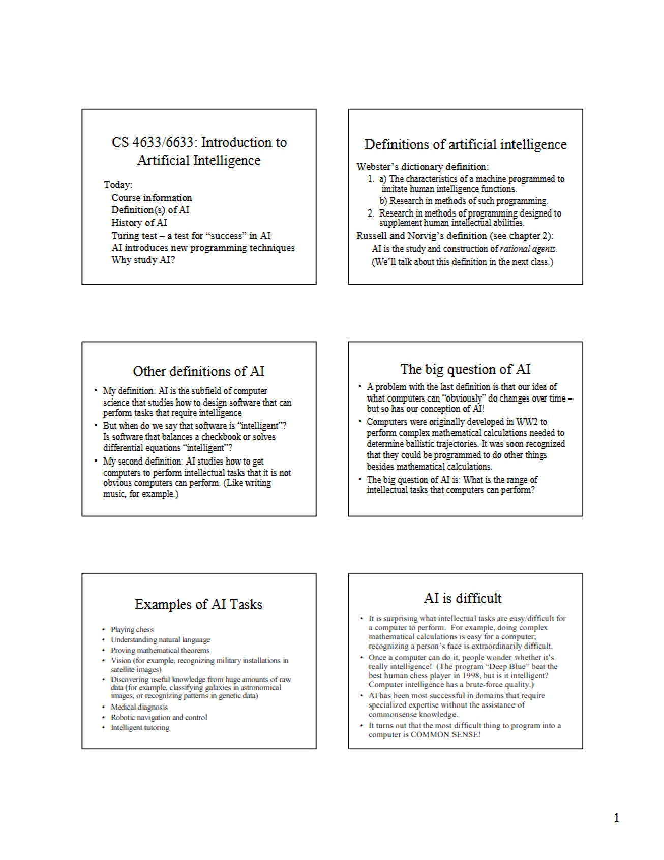 AI Introduction