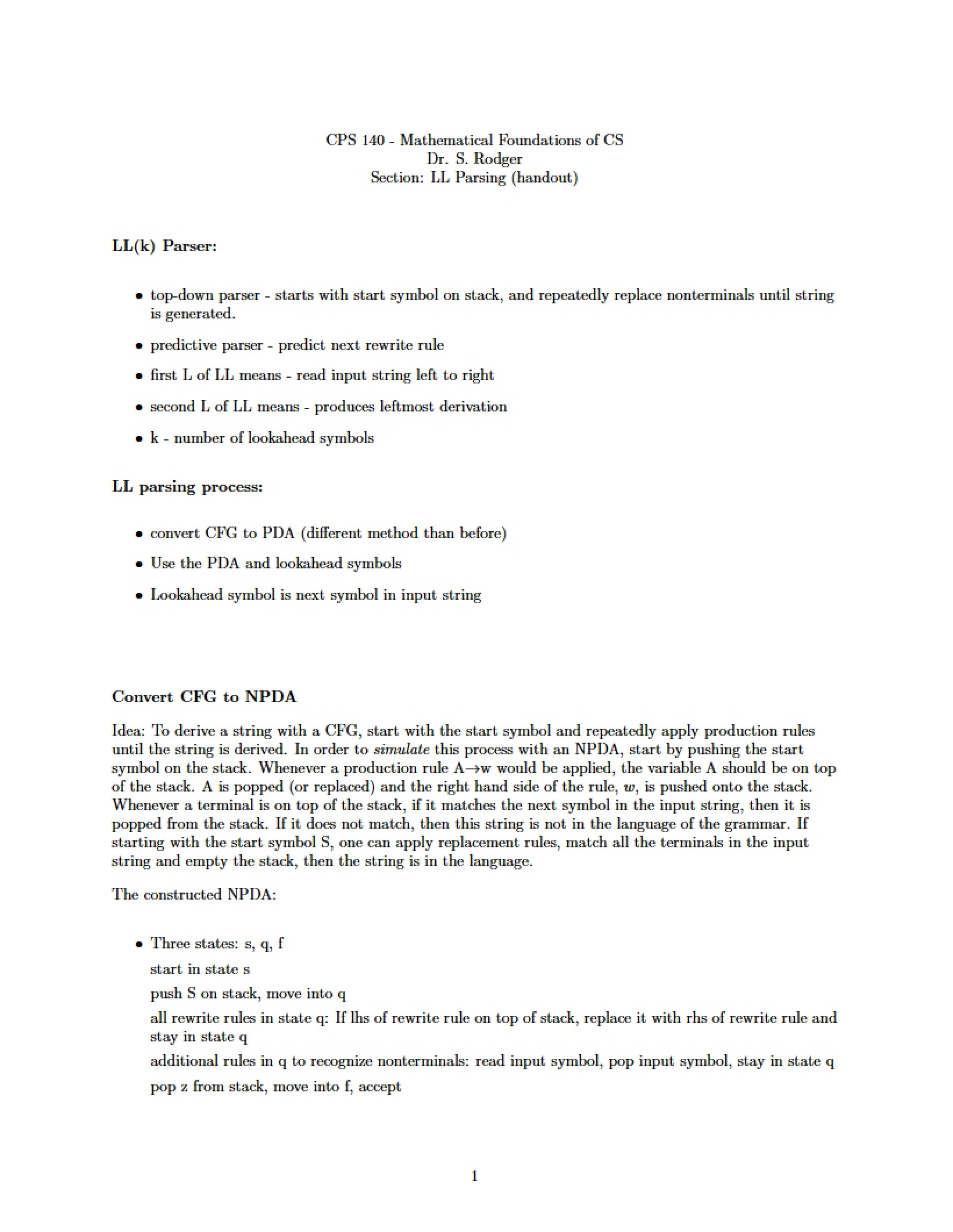 Computer Science Mathematical Fundamentals