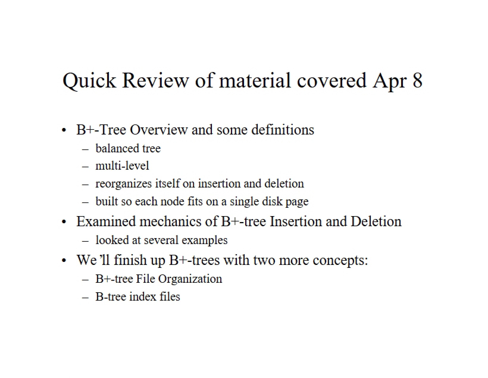 Course Notes