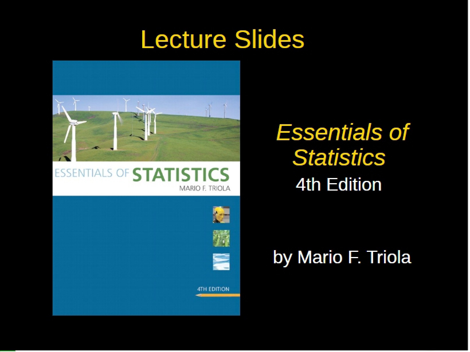 Statistics Essentials