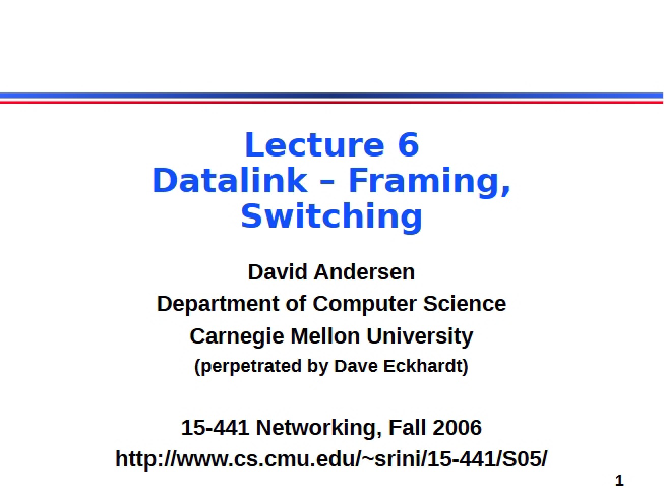 Computer Networking - Session 95