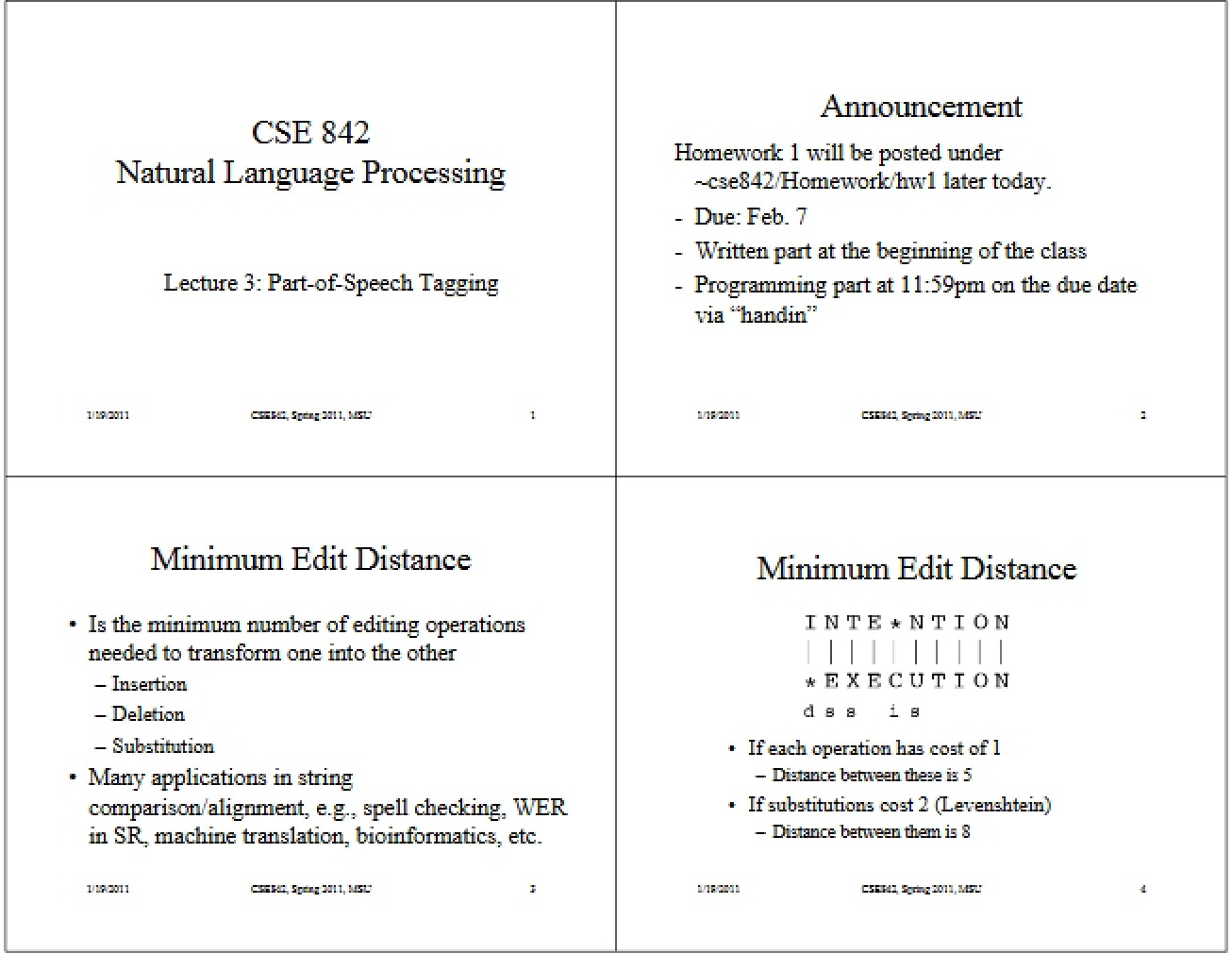 Processing Natural Language