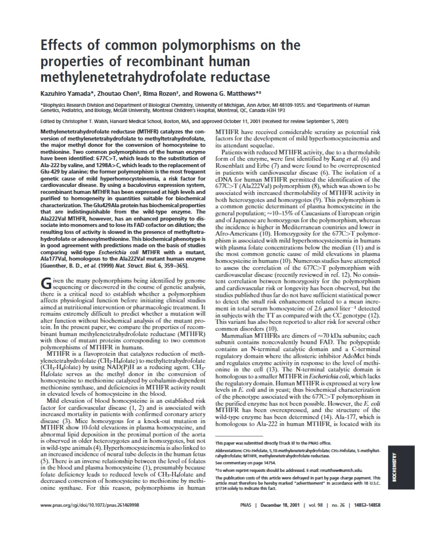 Common Polymorphisms and their Effects